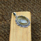 Rutile Quartz 925 Silver Southwestern Pendant