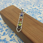 7 Chakra 925 Silver Healing Pendant Necklace