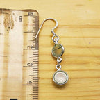 Handcrafted Prehnite Oval  Earrings – Sterling Silver Jewelry