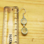Statement Prehnite Dangle Earrings – Sterling Silver