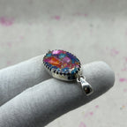 Spiny Oyster Turquoise 925 Sterling Silver Handmade Pendant | Native Artisan Boho Jewelry