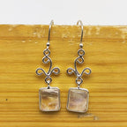 Artisan Silver Earrings Moonstone – Elegant Silver Jewelry