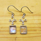 Artisan Silver Earrings Moonstone – Elegant Silver Jewelry