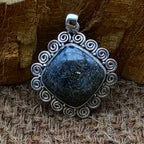 Nit Night Quartz Cushion 925 Silver Southwestern Pendant