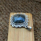 Nit Night Quartz Cushion 925 Silver Southwestern Pendant
