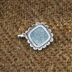 Nit Night Quartz Cushion 925 Silver Southwestern Pendant