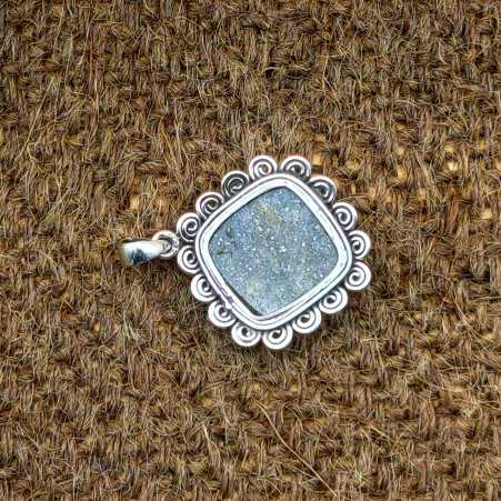 Nit Night Quartz Cushion 925 Silver Southwestern Pendant