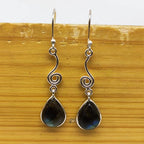 AAA Quality Labradorite Oval Gemstone Silver Earring