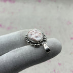 Pink Larimar 925 Sterling Silver Handmade Pendant | Soft Tone Boho Statement Pendant