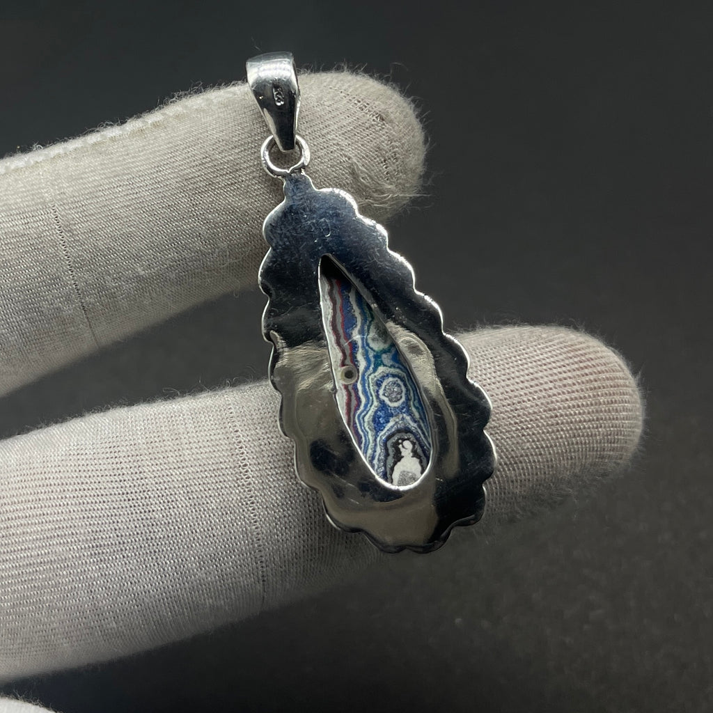 Fordite Drop 925 Silver Handmade Pendant Wholesale