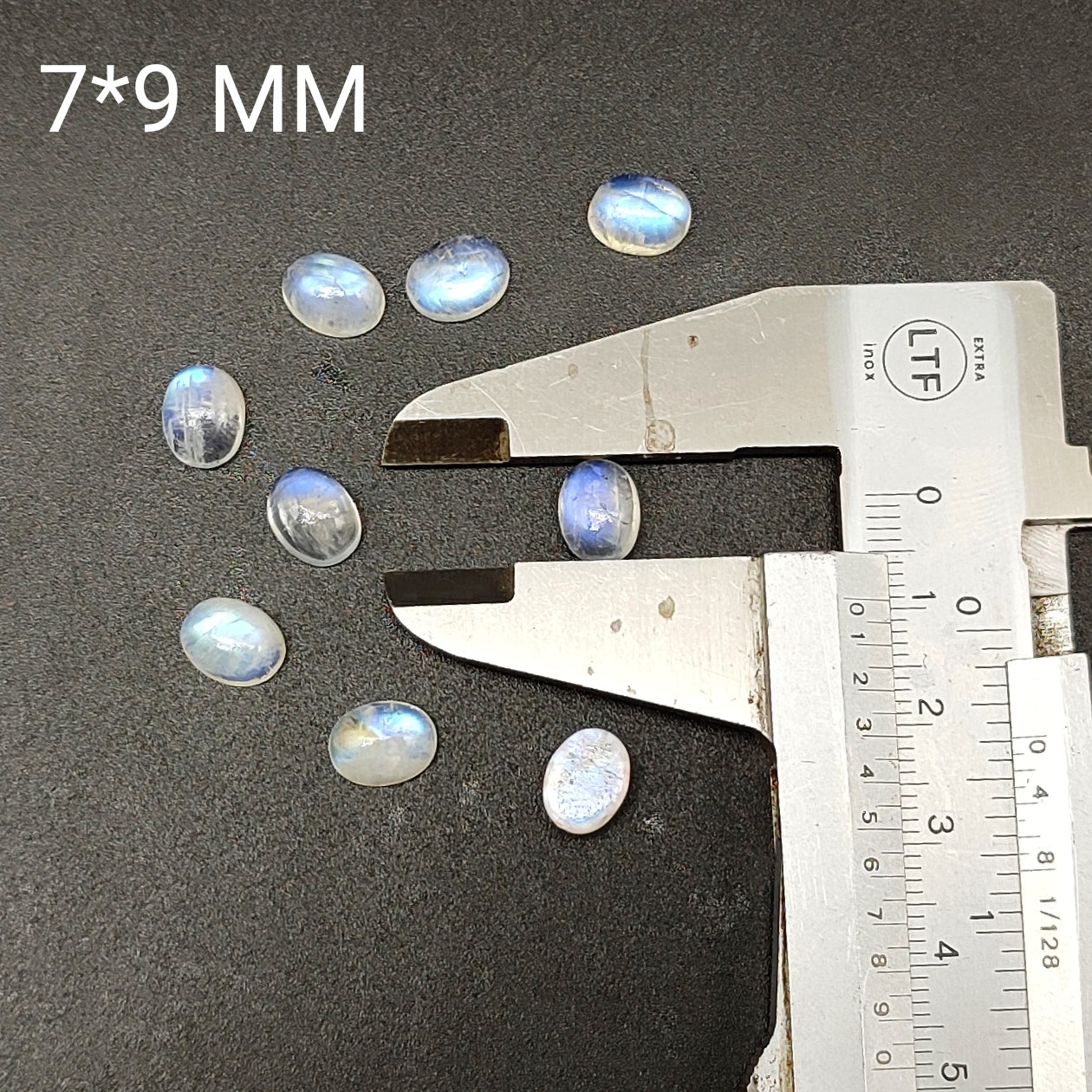 Oval Shape Natural Rainbow Moonstone AAA+ Quality Lot Of 5 PCS