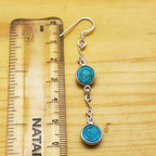925 Sterling Silver Gemstone Round Earrings – Minimal Handmade Jewelry