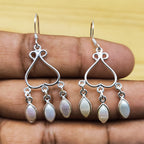 Artisan Pearl Earrings – Small Marquise Stone  Jewelry