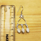 Artisan Pearl Earrings – Small Marquise Stone  Jewelry