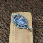 Stick Agate 925 Silver Necklace Handmade Gift