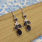 Blue Tanzanite Silver Earrings – Simple Handmade Dangle Jewelry