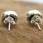 Handmade Turquoise Sterling Silver Small Stud Earrings