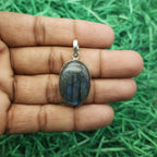 925 Sterling Silver Labradorite Pendant – Natural Gemstone Handmade Boho Statement Jewelry