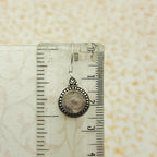 925 Sterling Silver Rose Quartz Earrings – Dainty Minimal Round Jewelry