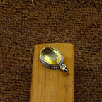 Faceted Lemon Topaz 925 Silver Necklace Handmade Wholesale