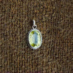 Faceted Lemon Topaz 925 Silver Necklace Handmade Wholesale