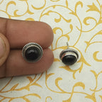 925 Silver Black Onyx Dangle Earrings – Statement Gemstone Jewelry