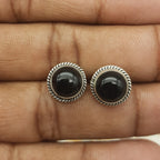 925 Silver Black Onyx Dangle Earrings – Statement Gemstone Jewelry