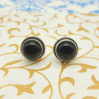 925 Silver Black Onyx Dangle Earrings – Statement Gemstone Jewelry