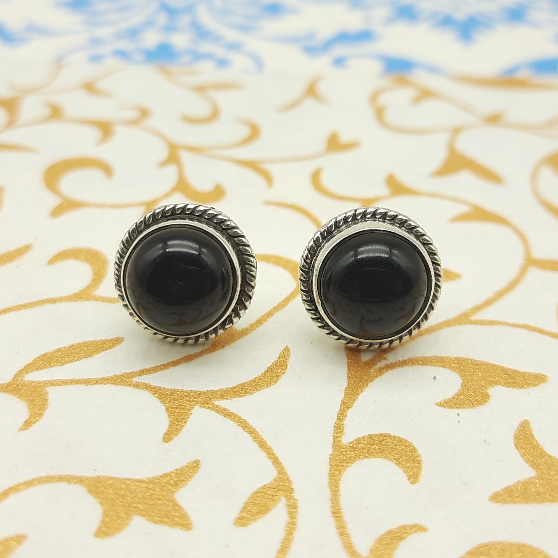 925 Silver Black Onyx Dangle Earrings – Statement Gemstone Jewelry