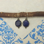 Artisan Sapphire Earrings – Small Round Stone Jewelry