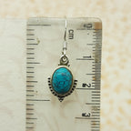 Boho Turquoise Silver Earrings – Elegant Everyday Wear