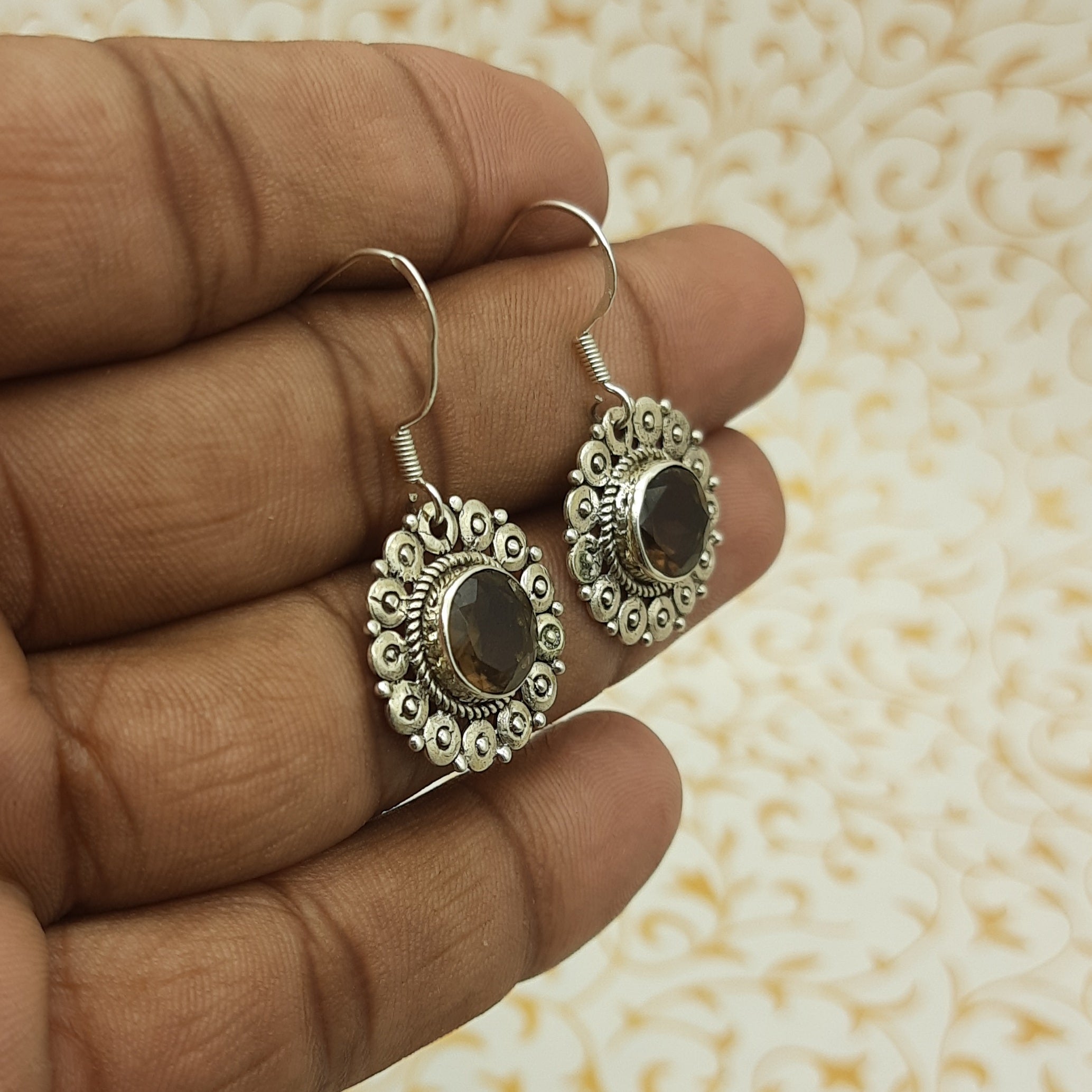 Elegant Handmade Gemstone Earrings – Sterling Silver Jewelry