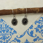 Natural Black Onyx Bohemian Designer Earring 925 Solid Silver