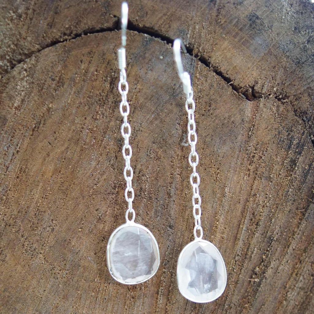 Everyday Elegance Gemstone Rose Quartz Earrings