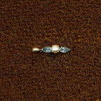 Blue Topaz Pearl 925 Silver Designer Necklace Gift Wholesale