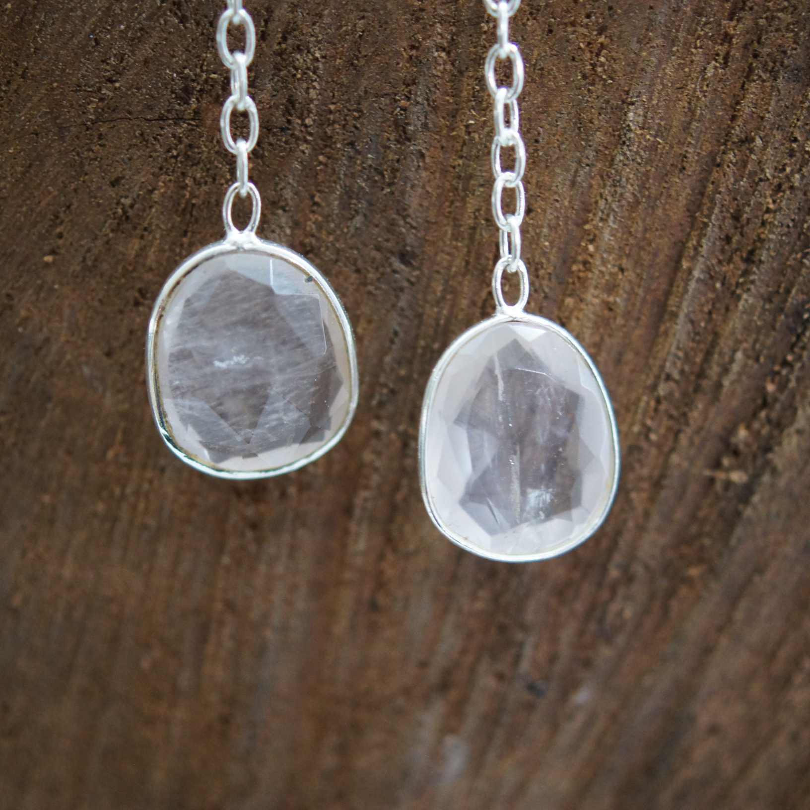Everyday Elegance Gemstone Rose Quartz Earrings