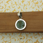 925 Sterling Silver Malachite Pendant – Natural Gemstone Handmade Tribal Bohemian Jewelry
