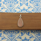 Rhodochrosite 925 Silver Bezel Dainty Pendant