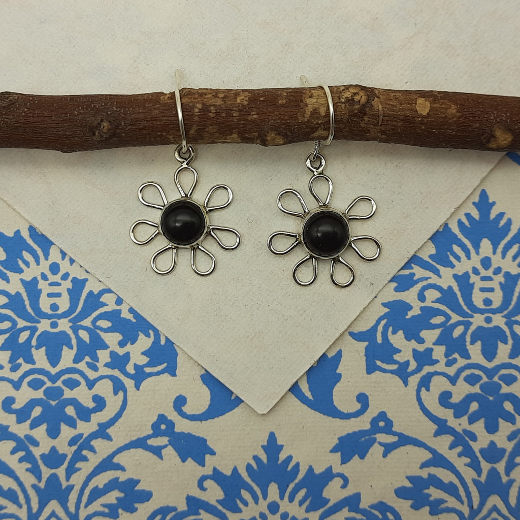 925 Sterling Silver Multi Dangle Garnet Statement Earring