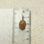 Elegant 925 Sterling Silver Oval Gemstone SunStone Earring