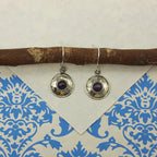 Natural Amethyst Dangle Earrings – Handmade 925 Silver Gemstone Jewelry