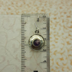 Natural Amethyst Dangle Earrings – Handmade 925 Silver Gemstone Jewelry