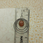 Elegant Sunstone Earrings – 925 Sterling Silver Oval Designs