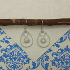 Fine Silver Moonstone Earrings – Lightweight Handmade Cushion Earrings