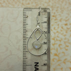 Fine Silver Moonstone Earrings – Lightweight Handmade Cushion Earrings