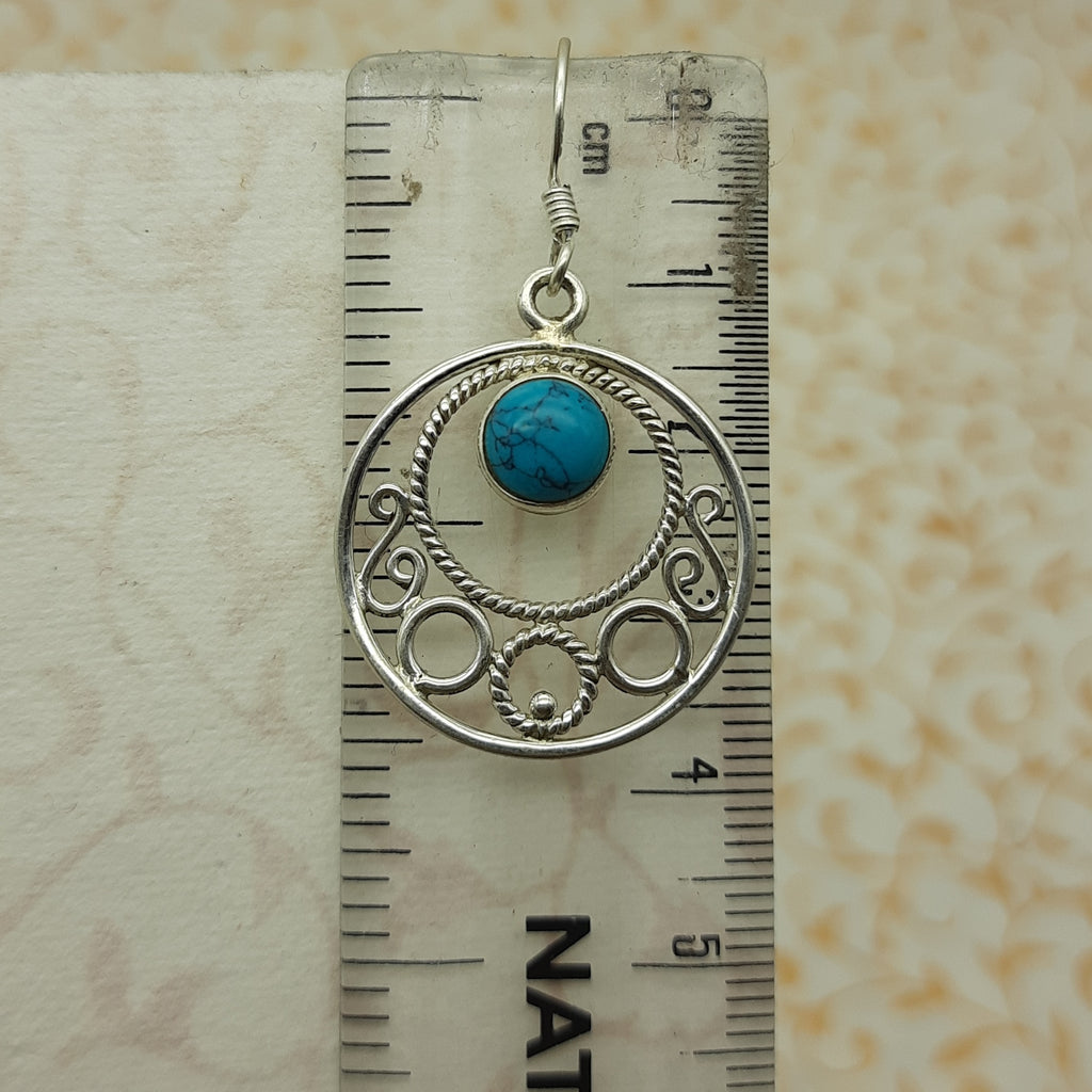 High Quality Turquoise Earrings – Handmade 925 Sterling Silver