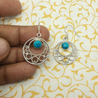 High Quality Turquoise Earrings – Handmade 925 Sterling Silver