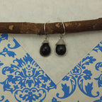 Classic Black Onyx Silver Earrings – Timeless Drop Design