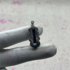 Purple Mohave Turquoise 925 Sterling Silver Handmade Pendant | Unique Artisan Boho Jewelry