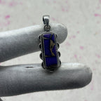 Purple Mohave Turquoise 925 Sterling Silver Handmade Pendant | Unique Artisan Boho Jewelry